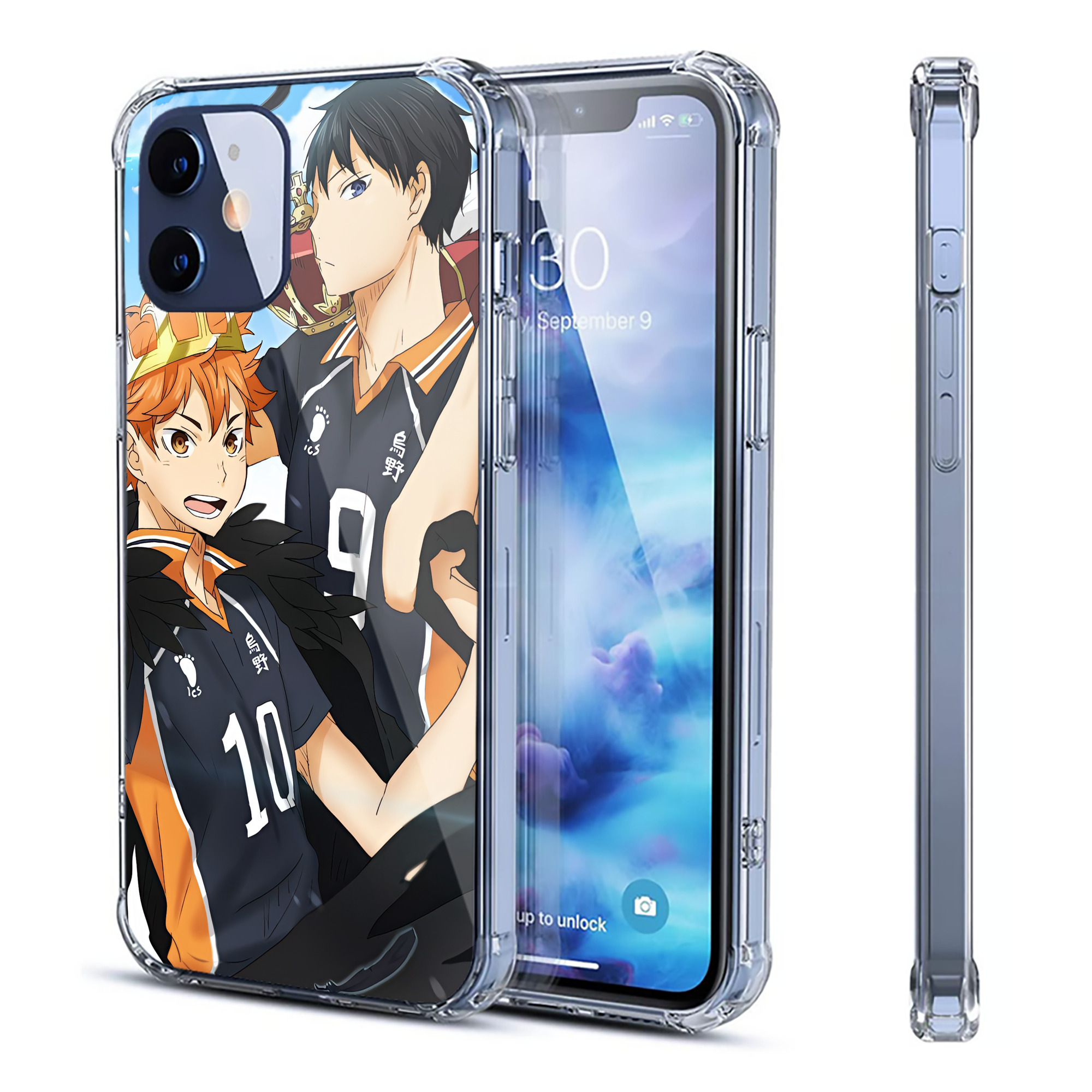 （画像用） ハイキュー!! Haikyu!! 【iPhone 12シリーズ対応】透明スマホケース（クリアソフトケース）